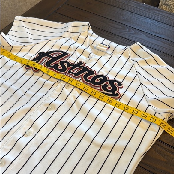 Majestic Houston Astros White and Black Pinstripe Jersey y2k vintage - Picture 5 of 8